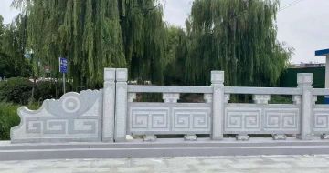 宣城 芝麻灰桥栏杆、河道栏杆安装效果