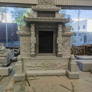 宣城 芝麻灰高档墓碑、土墓，一套也支持定做