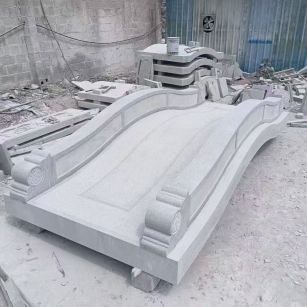 宣城 芝麻灰花岗岩园林景观 小石桥