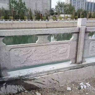 宣城 芙蓉白大花桥梁、河道，石材栏杆、围栏、护栏