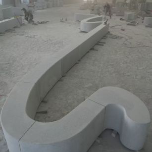 宣城 花岗岩整石坐凳拼装