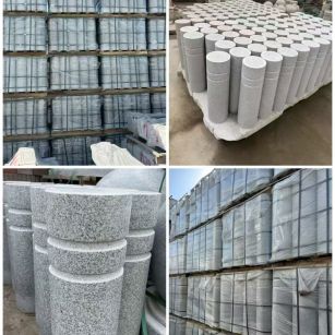 宣城 芝麻白花岗岩挡车柱、隔离柱多少钱