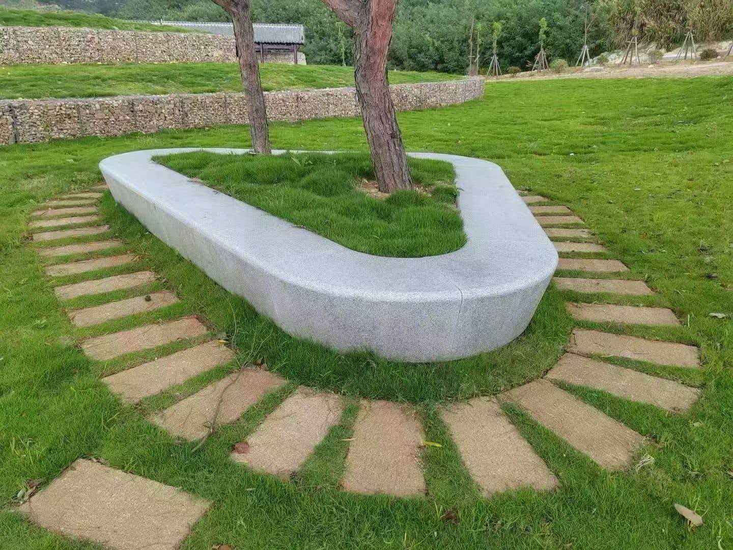 宣城 芝麻白光面整石坐凳