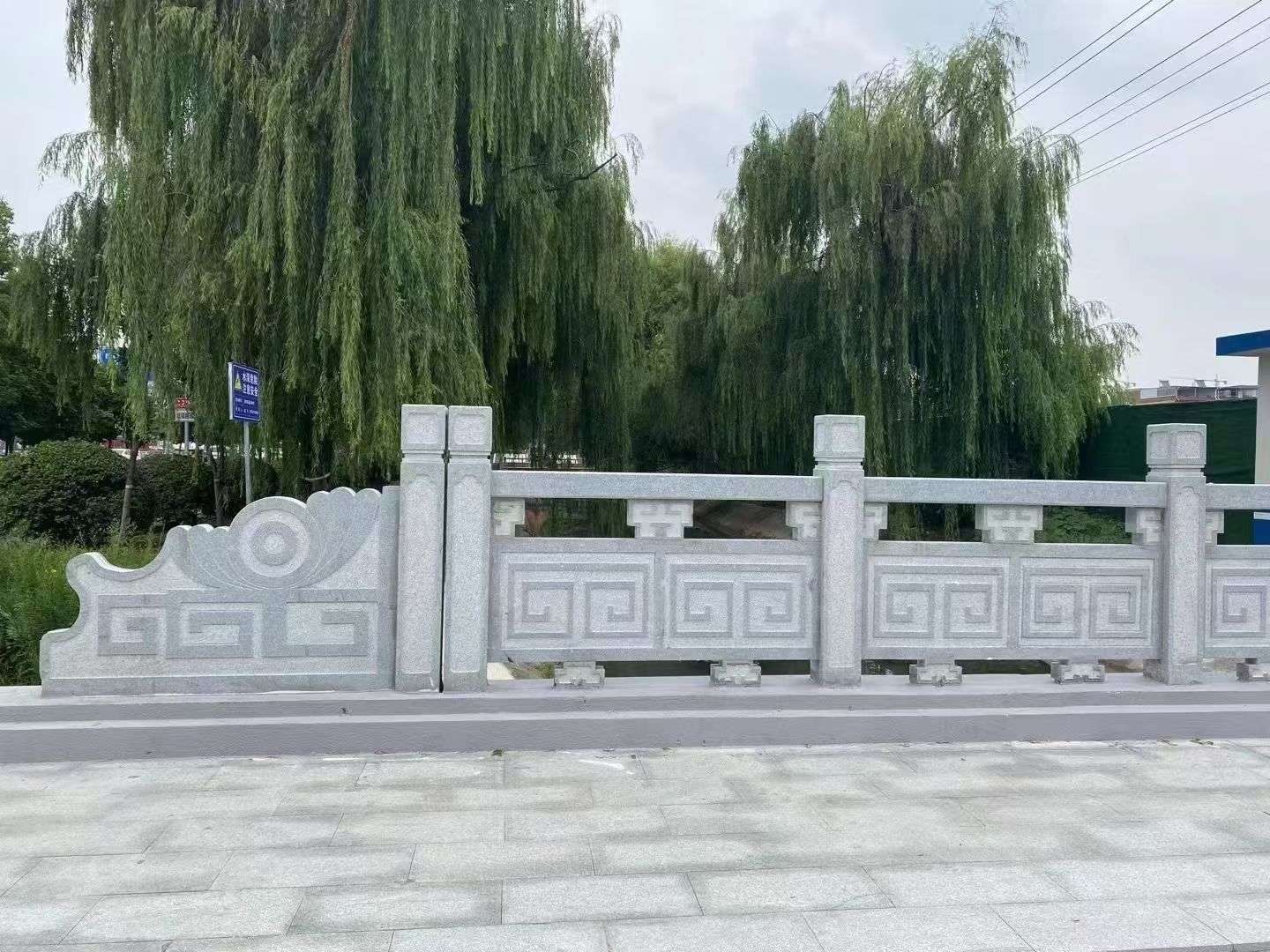 宣城 芝麻灰桥栏杆、河道栏杆安装效果