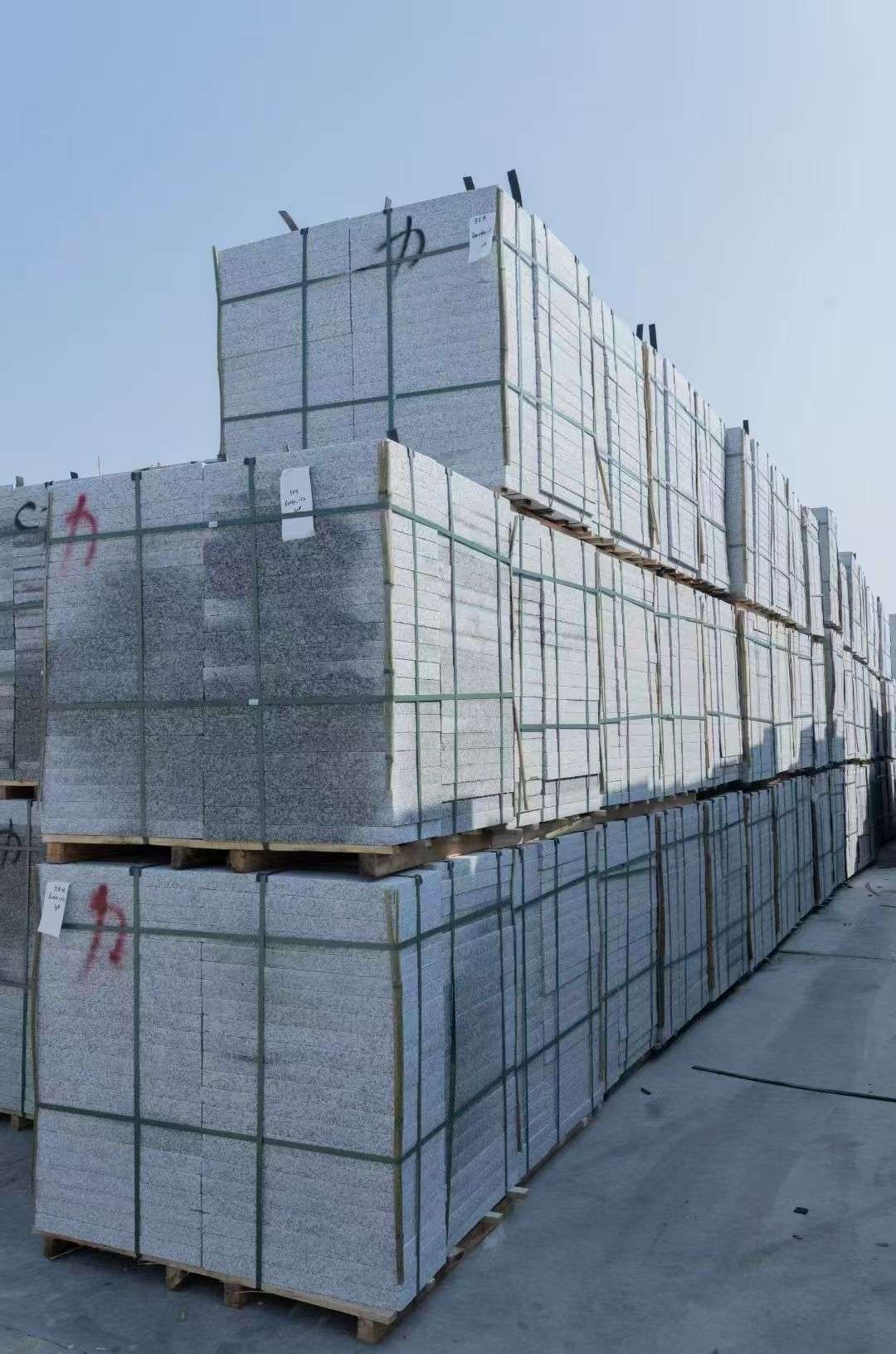 宣城 芙蓉白、大花白、小白花荔枝面成品地铺石