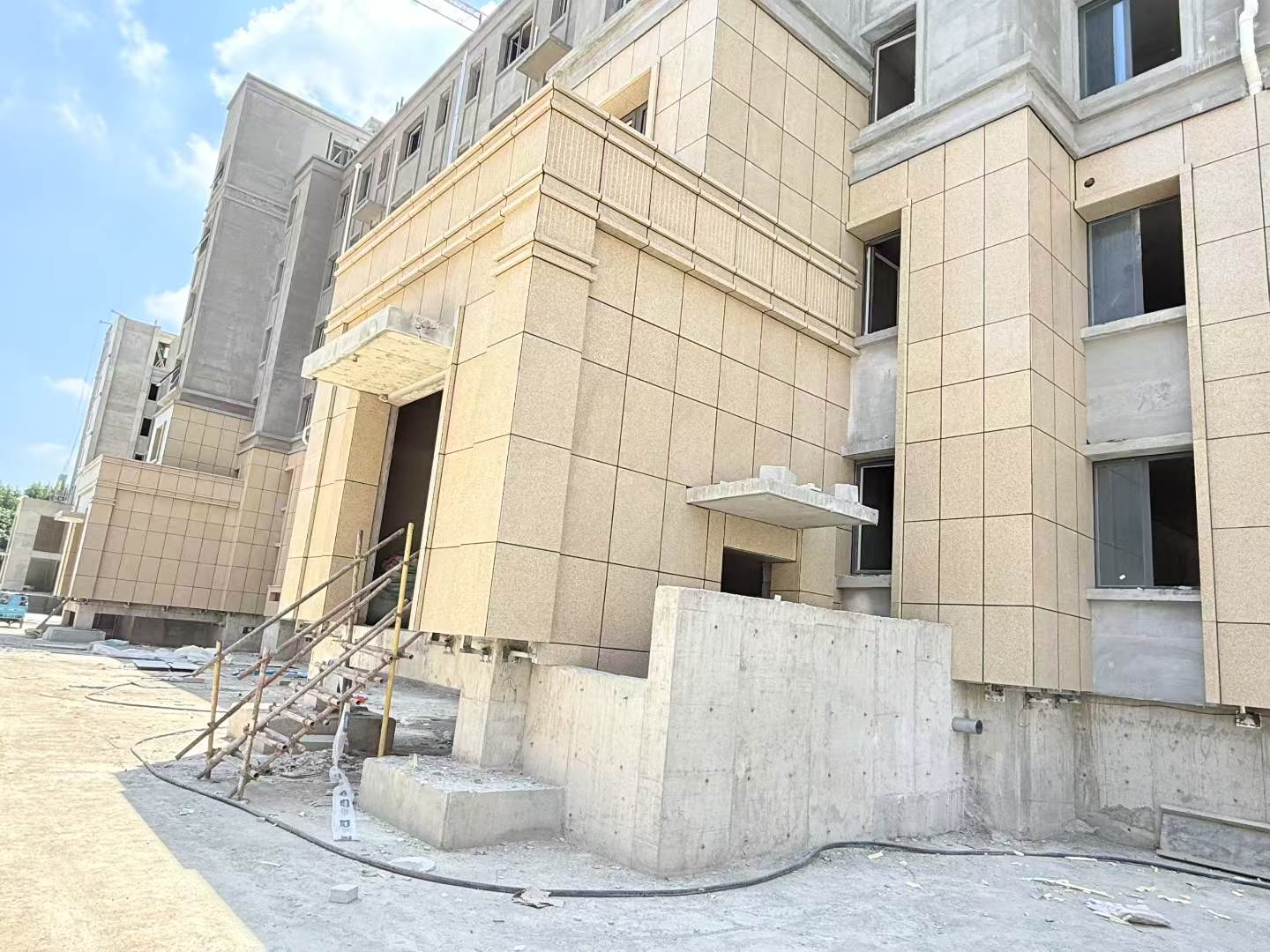 宣城 黄金麻干挂，工地实拍